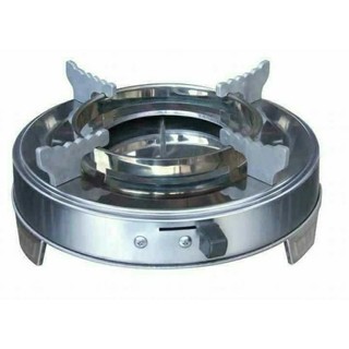 Bếp cồn mini, bếp ăn lẩu, bếp di động inox - Khay nướng gang