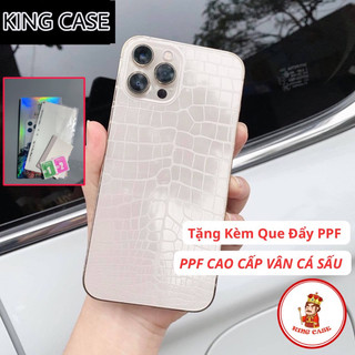Miếng dán mặt sau ppf vân cá sấu iphone 12 pro max / 12 pro / 12 mini / 11 pro max / 11 pro/ 11 / xsmax/ 7plus 6 plus