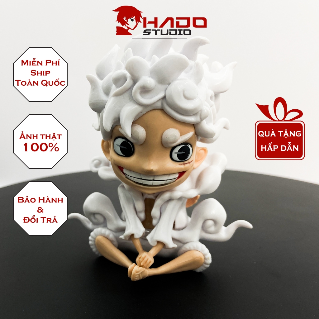Mô hình Luffy Gear 5 Chibi, One Piece, cao 11.5cm