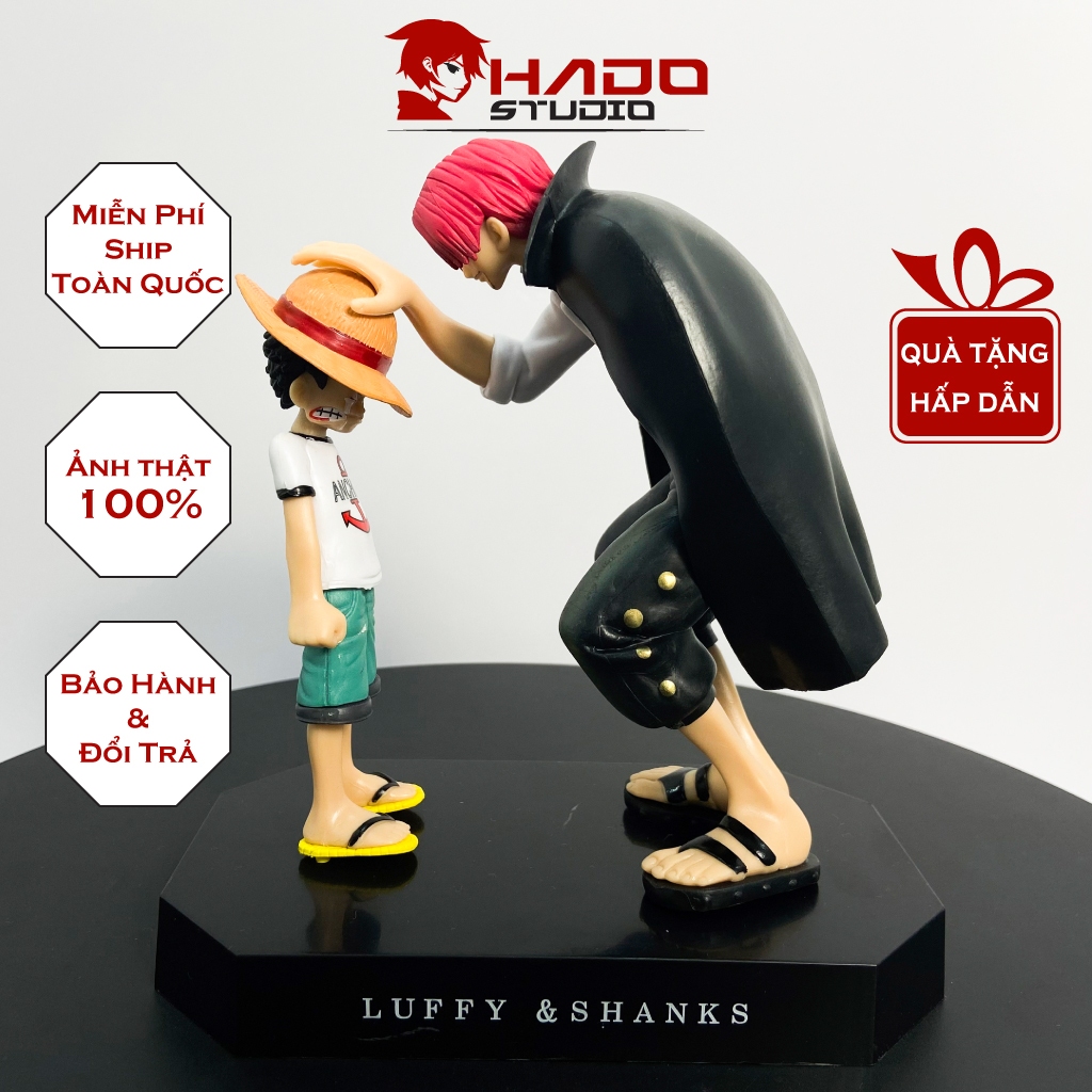 Mô hình Luffy, Shanks, One Piece, chiều cao 18cm