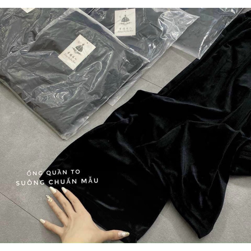 Maihuong⚡️QUẦN NHUNG SUÔNG CẠP CHUN CHO NỮ