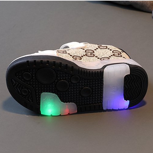 Giầy thể thao Quảng Châu cao cấp có đèn LED 2023 cho bé trai và bé gái mã mới full box GD59