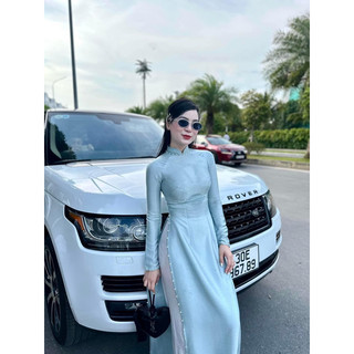 Áo dài vân gỗ sang chảnh