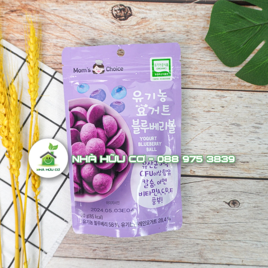 MOM'S CHOICE - SỮA CHUA KHÔ sấy lạnh hữu cơ cho bé từ 7tháng 20gram - Date: 1/2024 - Shanti