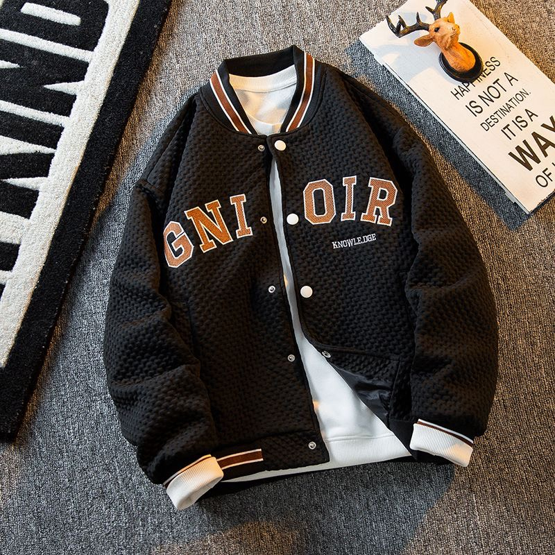 Áo Khoác Thêu Chữ Nam Nữ 2 Lớp, Áo Khoác Nỉ Thu Đông Form Rộng Cao Cấp