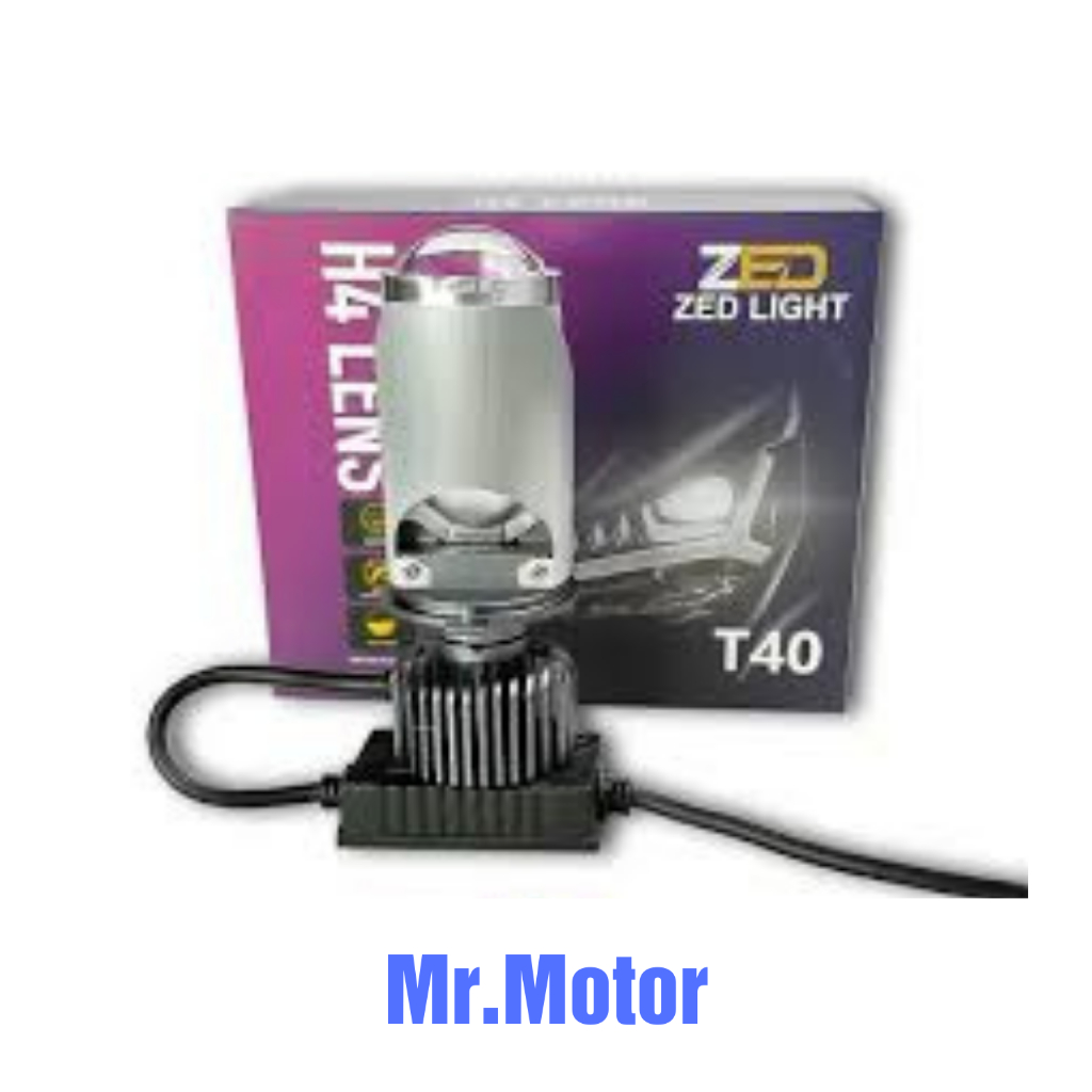 Đèn pha led bi cầu mini T40 Zedlight chân H4 công suất 60W chống chói mẫu mới nhất
