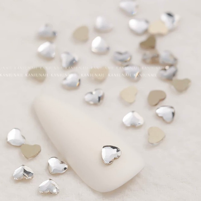 Đá tim size Mini gắn móng Trang trí móng