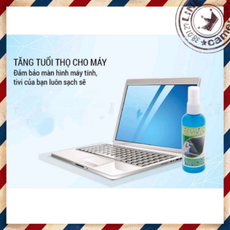 Bộ vệ sinh laptop, màn hình máy tính, bàn phím, màn hình điện thoại, tivi
