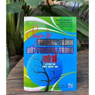 Sách - Chuyên đề phương trình, bất phương trình vô tỉ