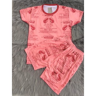 Bộ quần áo mì tôm ngắn tay Nam Nữ chất thun lạnh mặc gia đình kiểu dáng Unisex 10kg đến 80kg cực vui nhộn