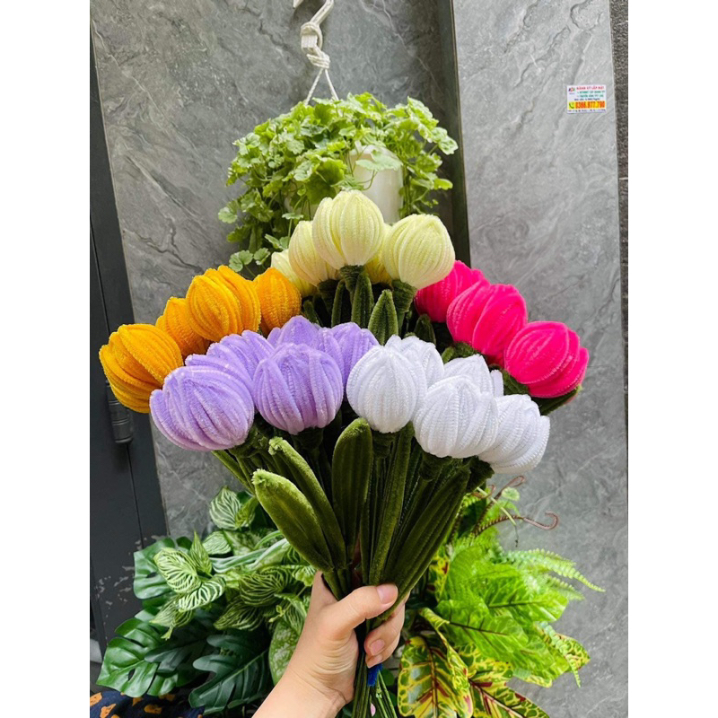 Combo 100 kẽm nhung làm Handmade sáng tạo làm hoa
