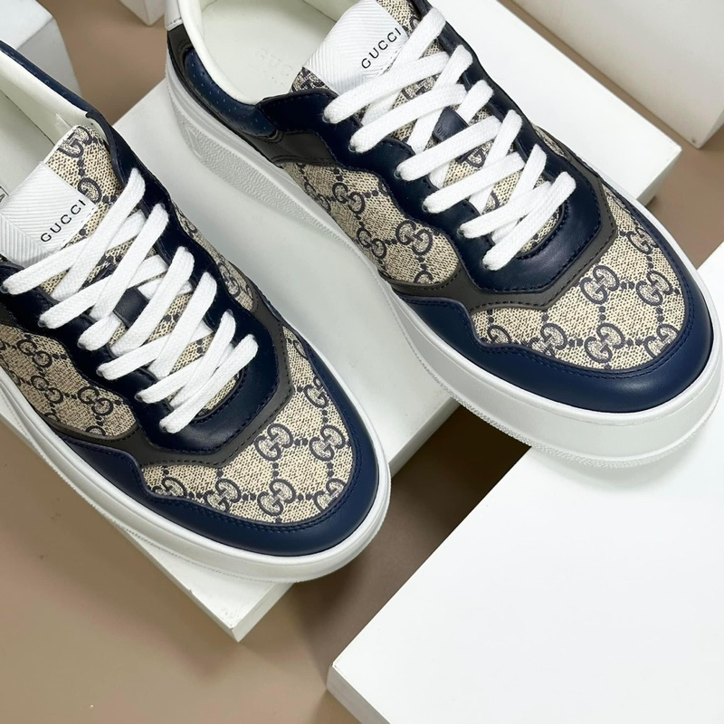 GIÀY G’UCI SƠN TÙNG Monogram WHITE NAVY LAI AU SC