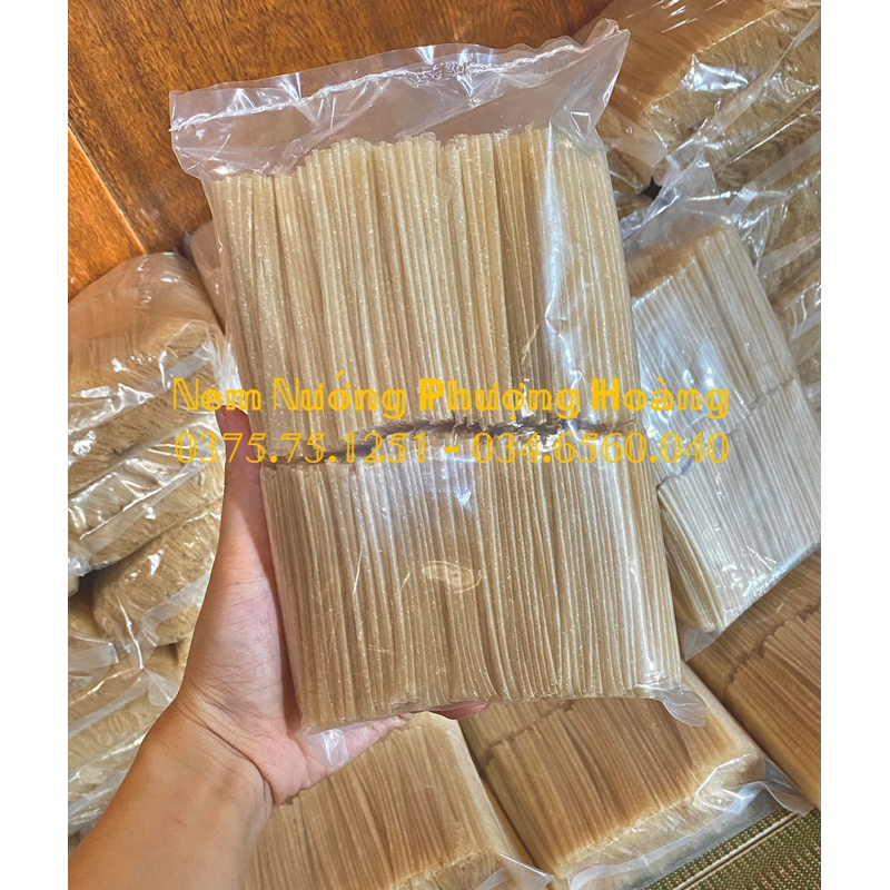 Vỏ ram Hà Tĩnh cuốn sẵn chuyên dùng cho món nem nướng Nha Trang