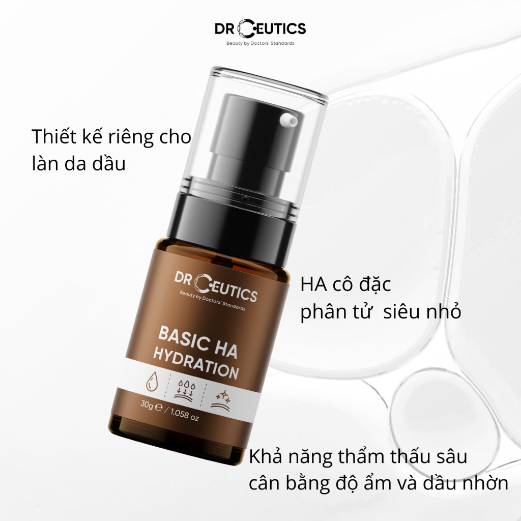 DRCEUTICS Tinh Chất HA Basic Hydration Drceutics Cho Da Dầu Mụn