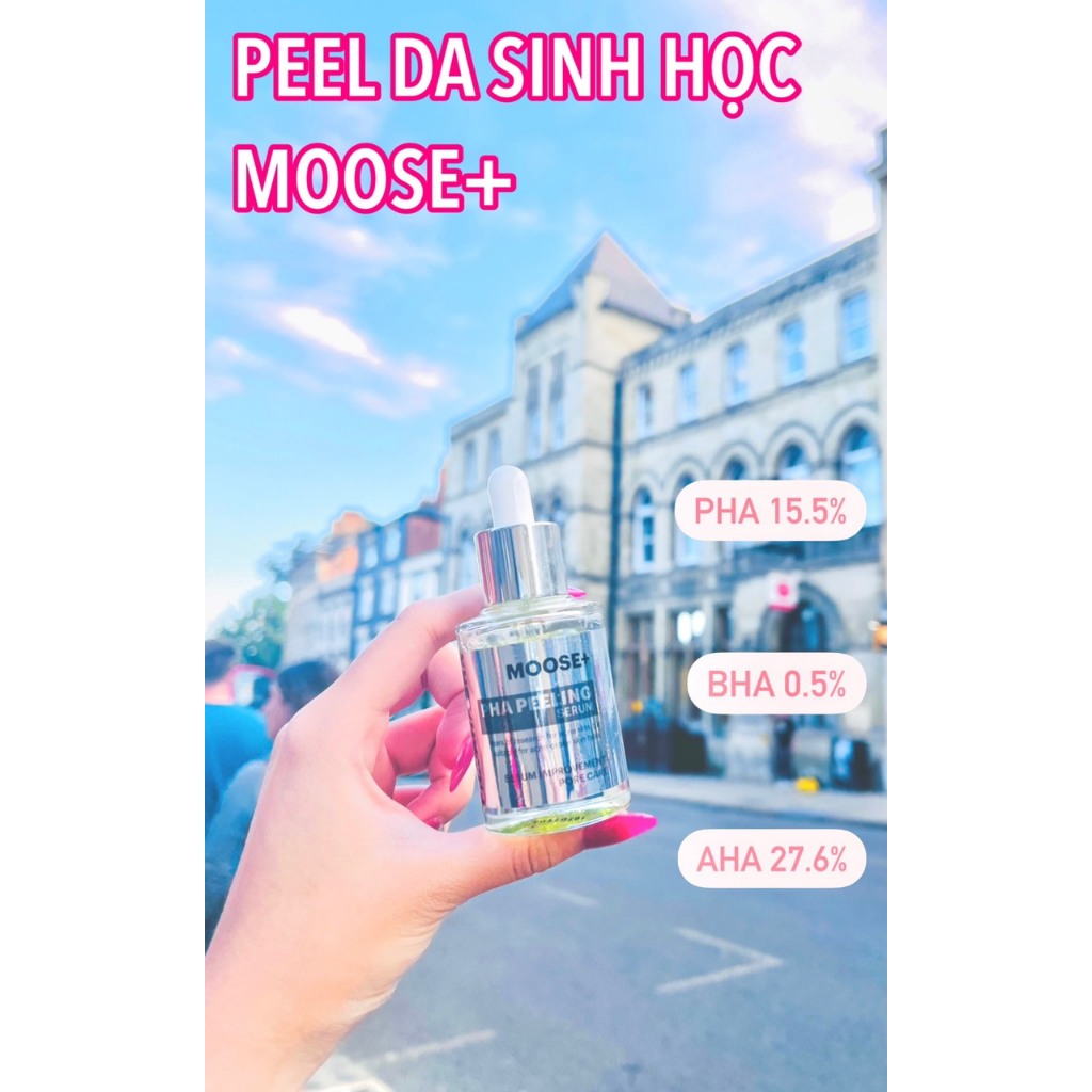 Serum Peel da Moose+ 30ml , thu nhỏ lcl, mờ sạm nám tàn nhang