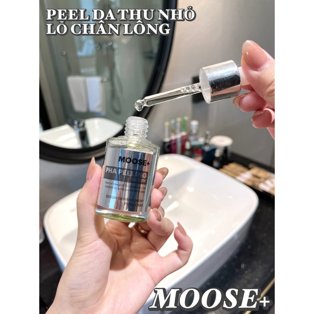 Serum Peel da Moose+ 30ml , thu nhỏ lcl, mờ sạm nám tàn nhang