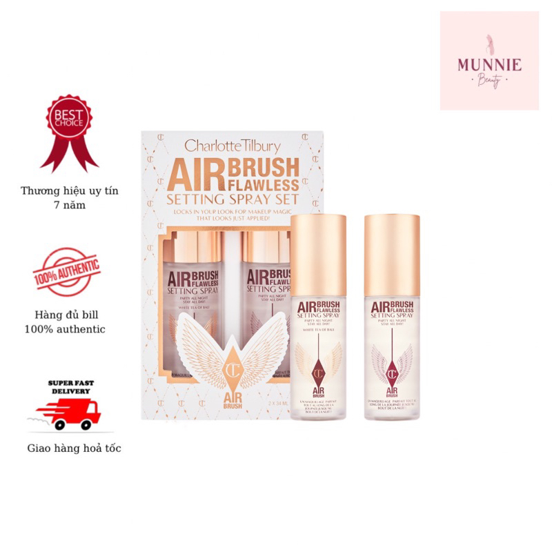 XỊT MAKEUP CHARLOTTE TILBURY AIRBRUSH FLAWLESS SETTING SPRAY