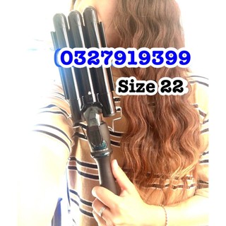 ✅freeship✅ Máy uốn tóc,dập sóng 3 trục Hàn Quốc ( đen )