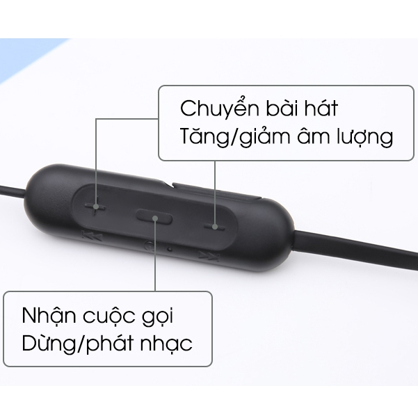 Tai nghe Bluetooth Sony WI-C200, tai nghe không dây chính hãng Sony pin 15h sử dụng- Hàng Chính Hãng Mới Fullbox