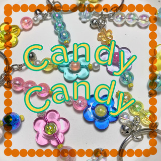 🍬 candy candy🍬 móc khoá colorful cute, hoa màu xinh xắn