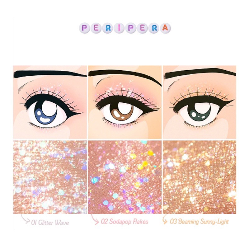 Nhũ Mắt Kim Tuyến Peripera Sugar Twinkle Liquid Glitter