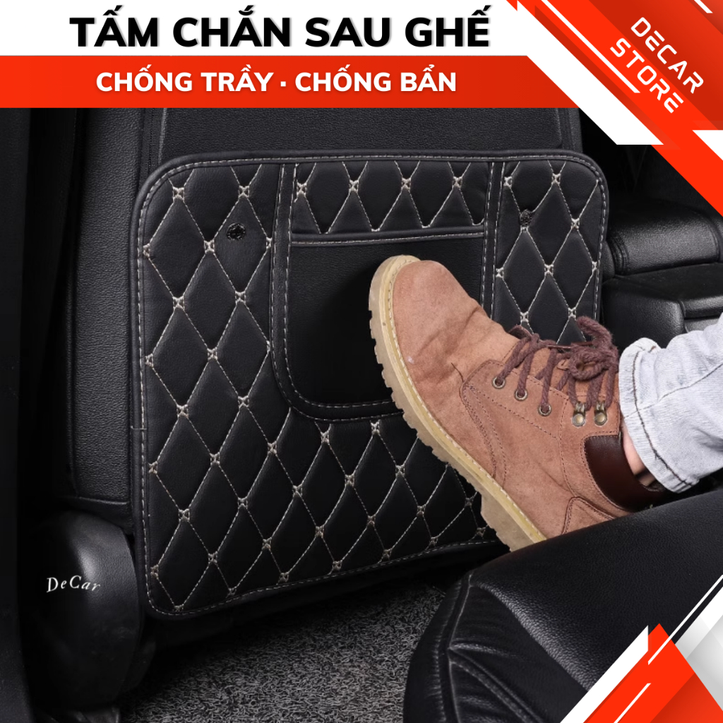 Tấm chắn lưng ghế ô tô bảo vệ xe hơi chống trầy xước, dễ dàng vệ sinh vết bẩn