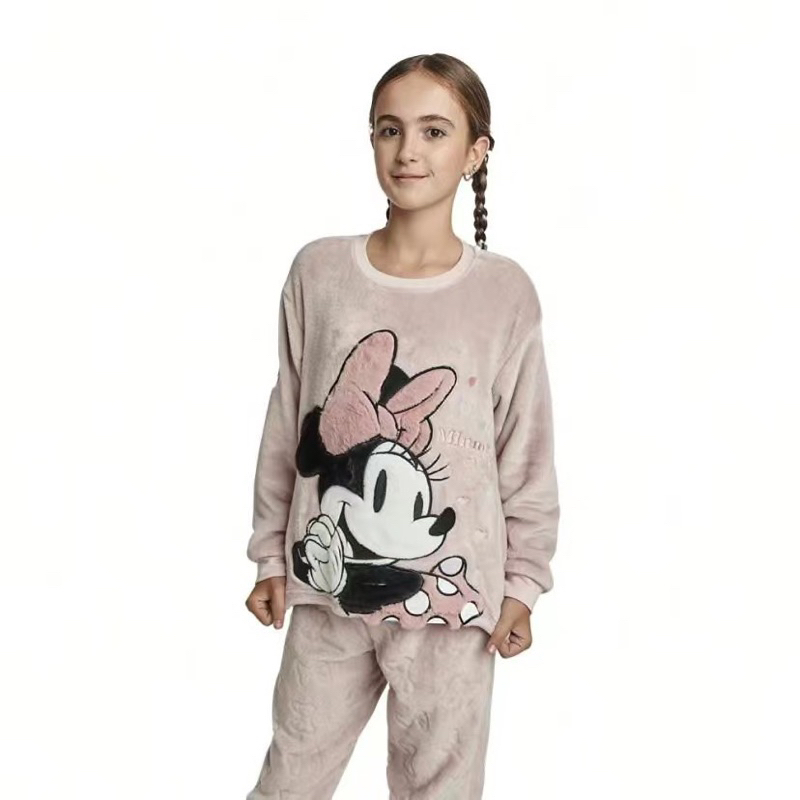 Bộ lông hình nổi thêu đắp bé gái