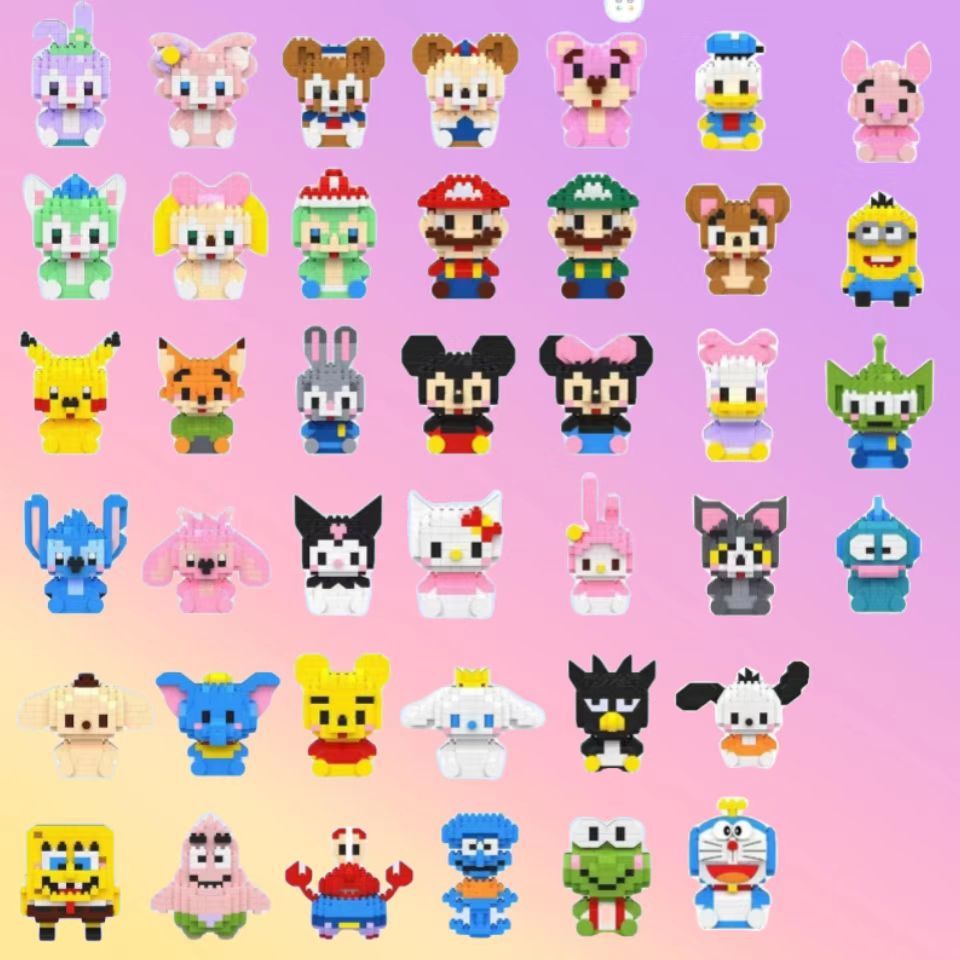 Mô hình đồ chơi lắp ráp xếp hình 3D nhân vật hoạt hình