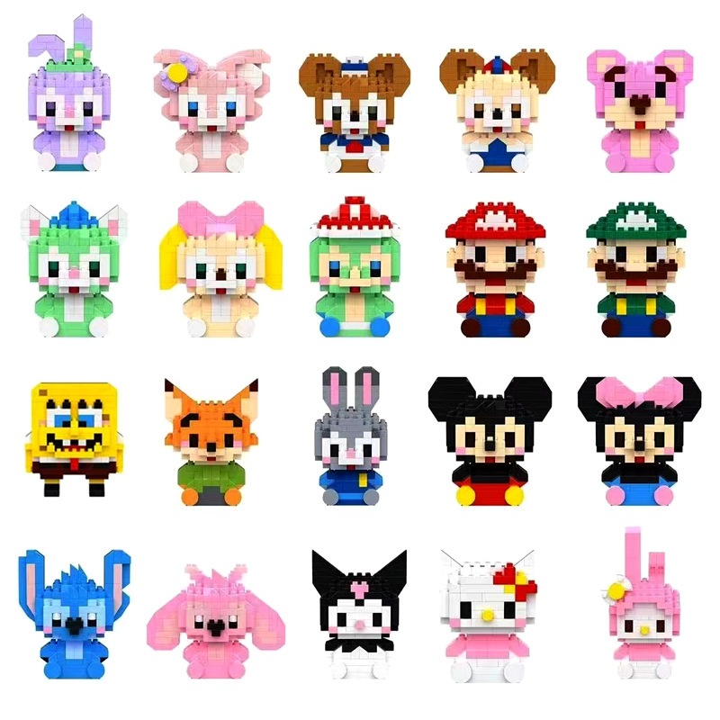 Mô hình đồ chơi lắp ráp xếp hình 3D nhân vật hoạt hình