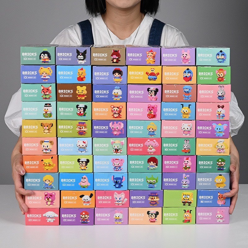 Mô hình đồ chơi lắp ráp xếp hình 3D nhân vật hoạt hình