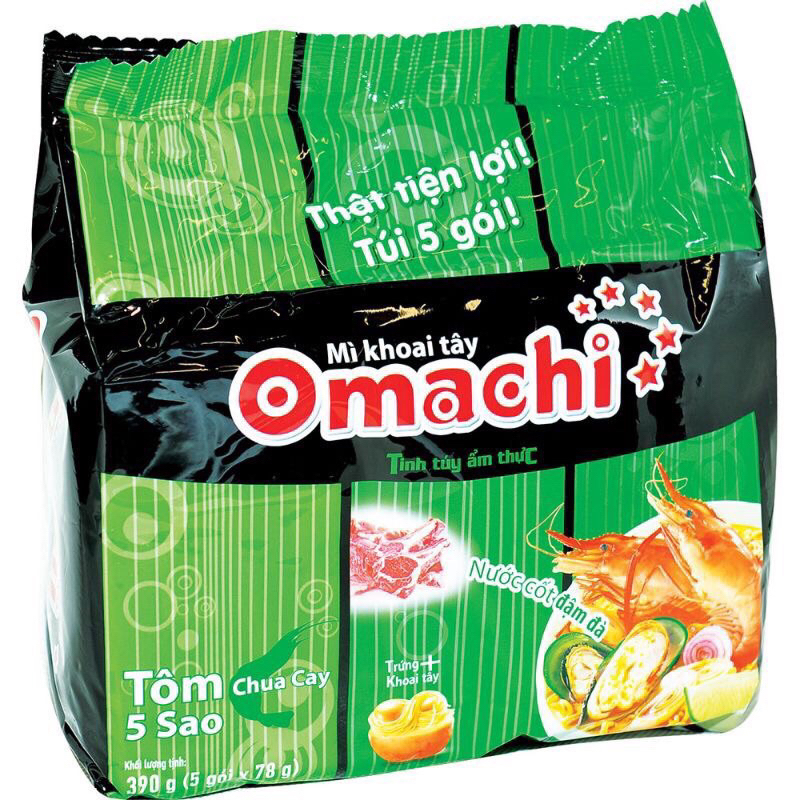 Combo 5 gói mì khoai tây Omachi