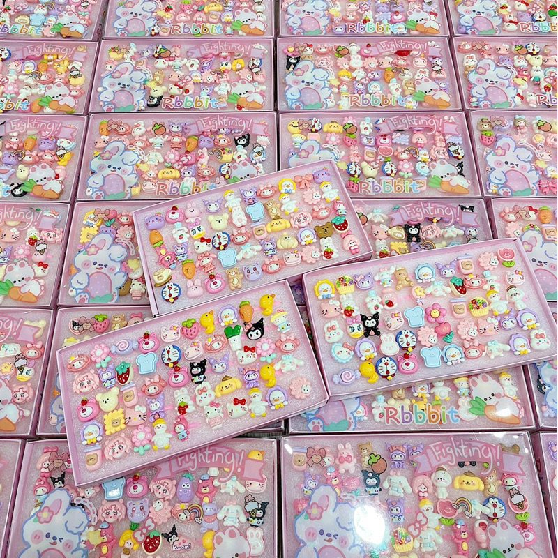 Set 5 Chiếc Nhẫn Nhựa Mẫu Hoạt Hình Cute Cho Bé