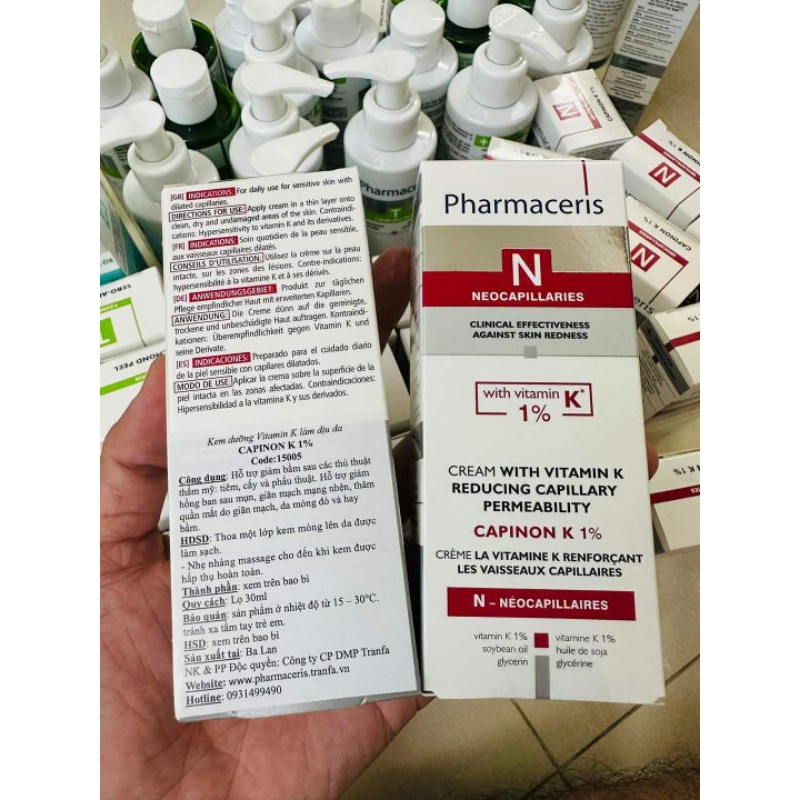 Kem dưỡng phục hồi Pharmaceris CAPINON K 1% CREAM