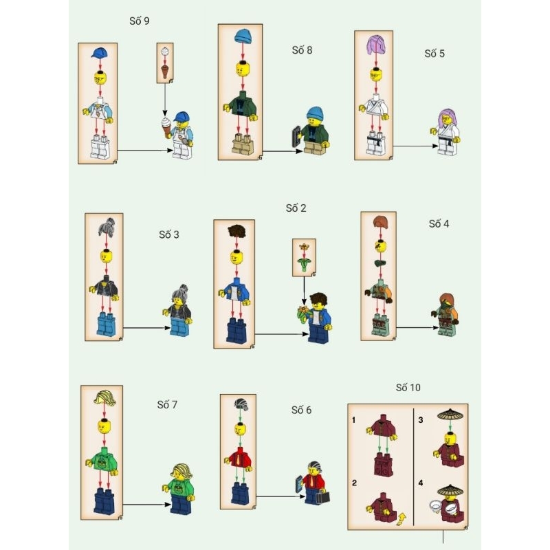 Xếp hình lego nhân vật set 71741