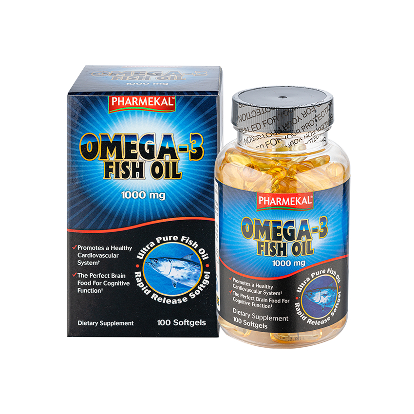 Viên uống dầu cá omega 3 1000mg Pharmekal giúp bổ trí não, tim