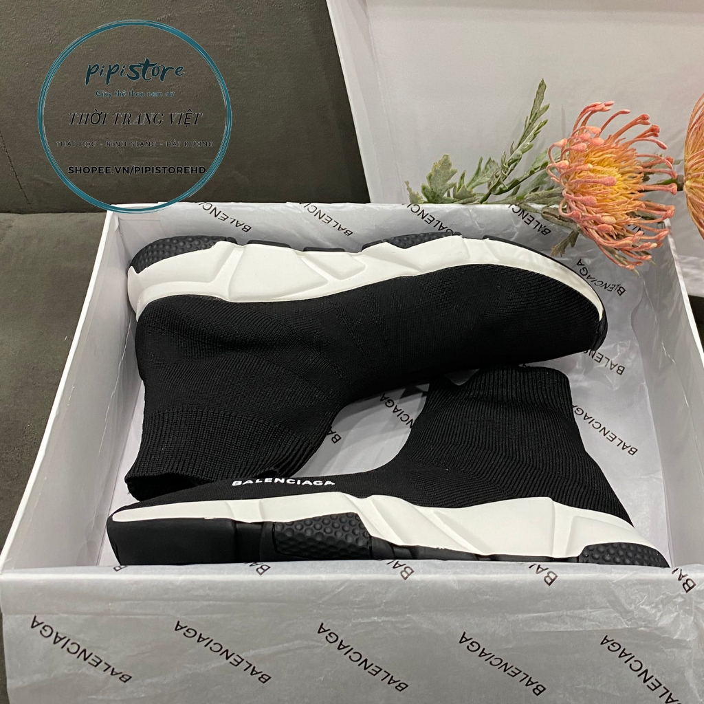 Giày thể thao nam nữ balen đen full hộp, hàng sẵn kho size 36-43.