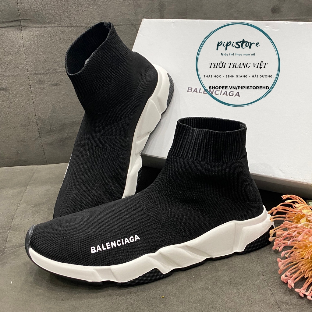 Giày thể thao nam nữ balen đen full hộp, hàng sẵn kho size 36-43.