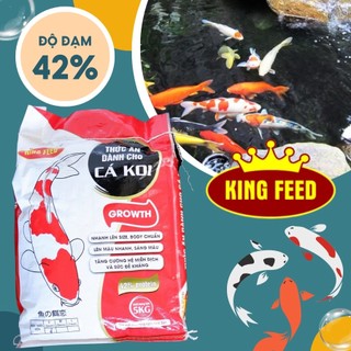5kg Cám Cá Koi King Feed Siêu Tăng Trưởng 42% Độ Đạm, Thức ăn cho cá Koi King Feed