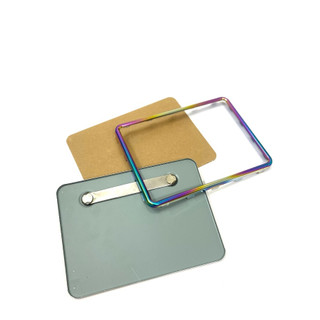 Khung biển số titan xe máy đủ bộ mica pat biển số tự lắp đặt lên xe