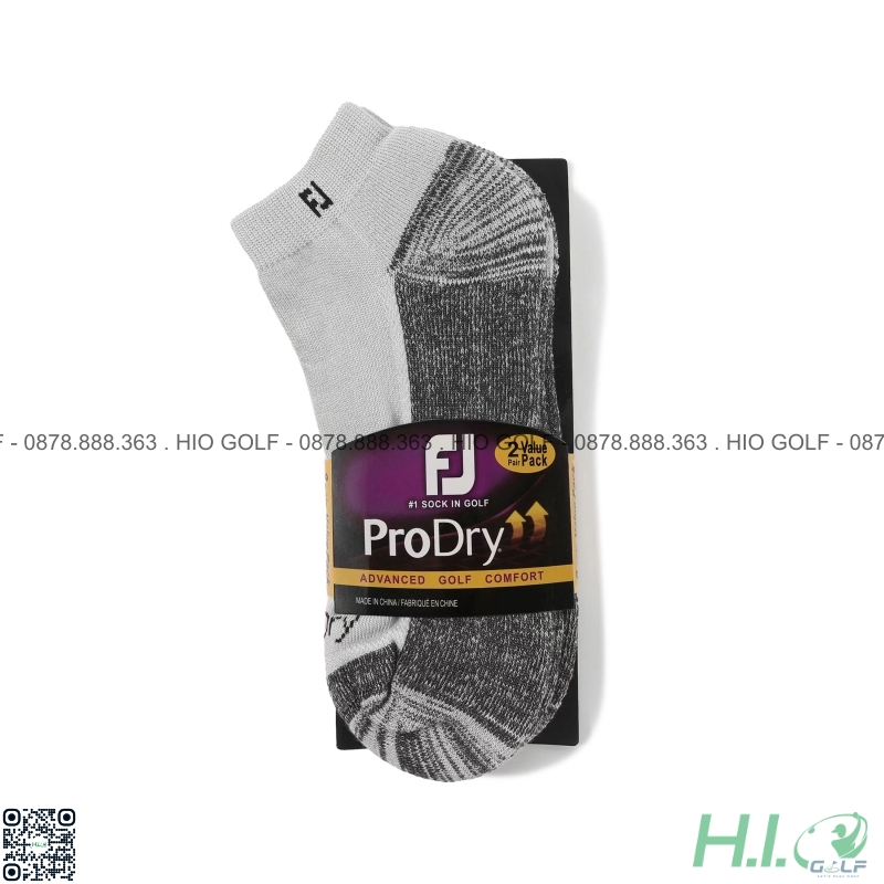Set 2 đôi tất golf FootJoy nam - Tất golf nam FJ êm chân, thoáng Khí