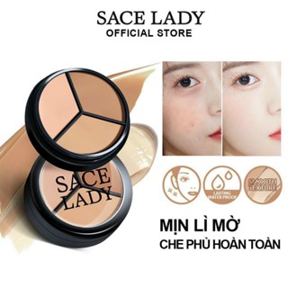  Kem che khuyết điểm SACE LADY chống thấm nước 3 ô 