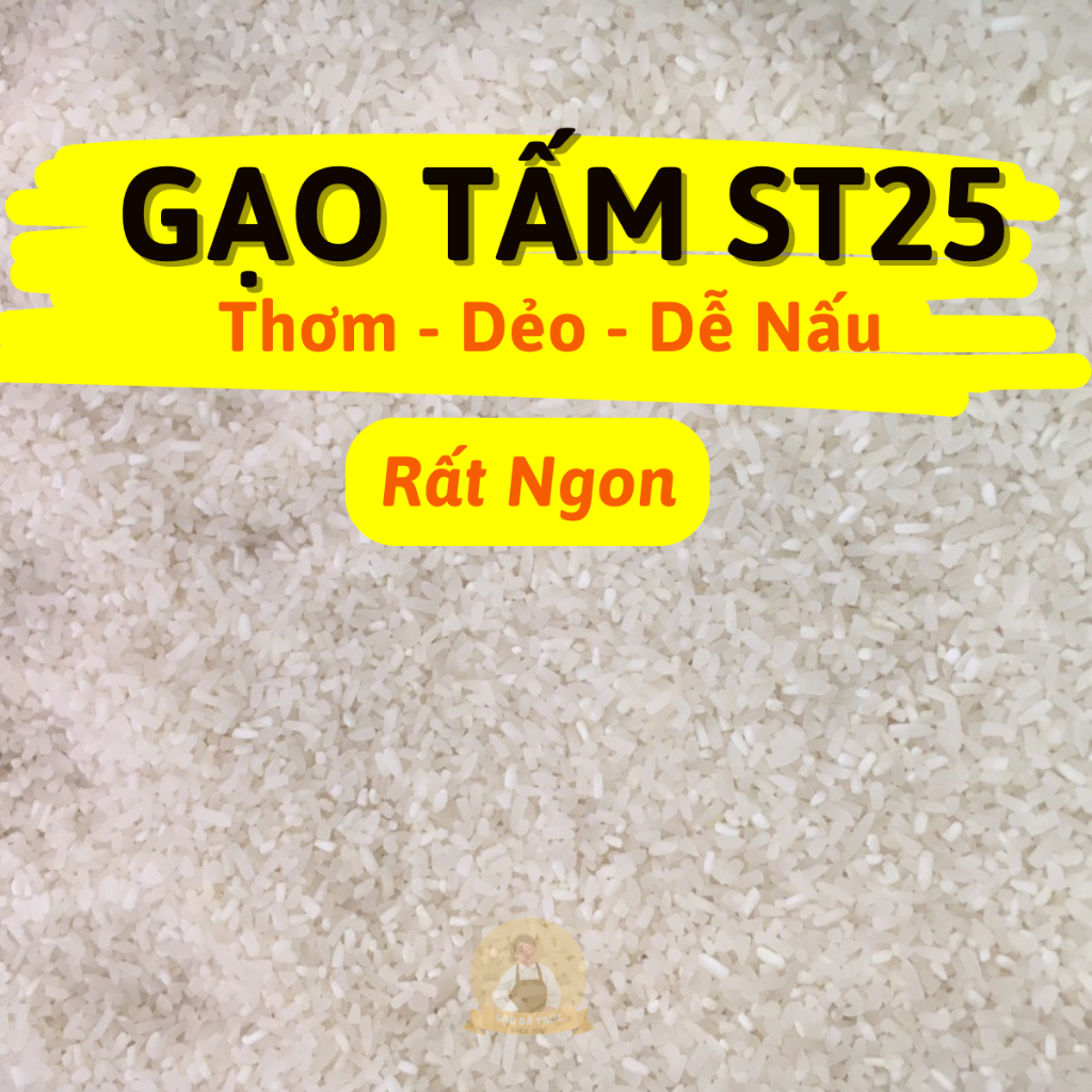 Gạo Tấm Thơm ST25 - Mềm cơm Tơi hạt