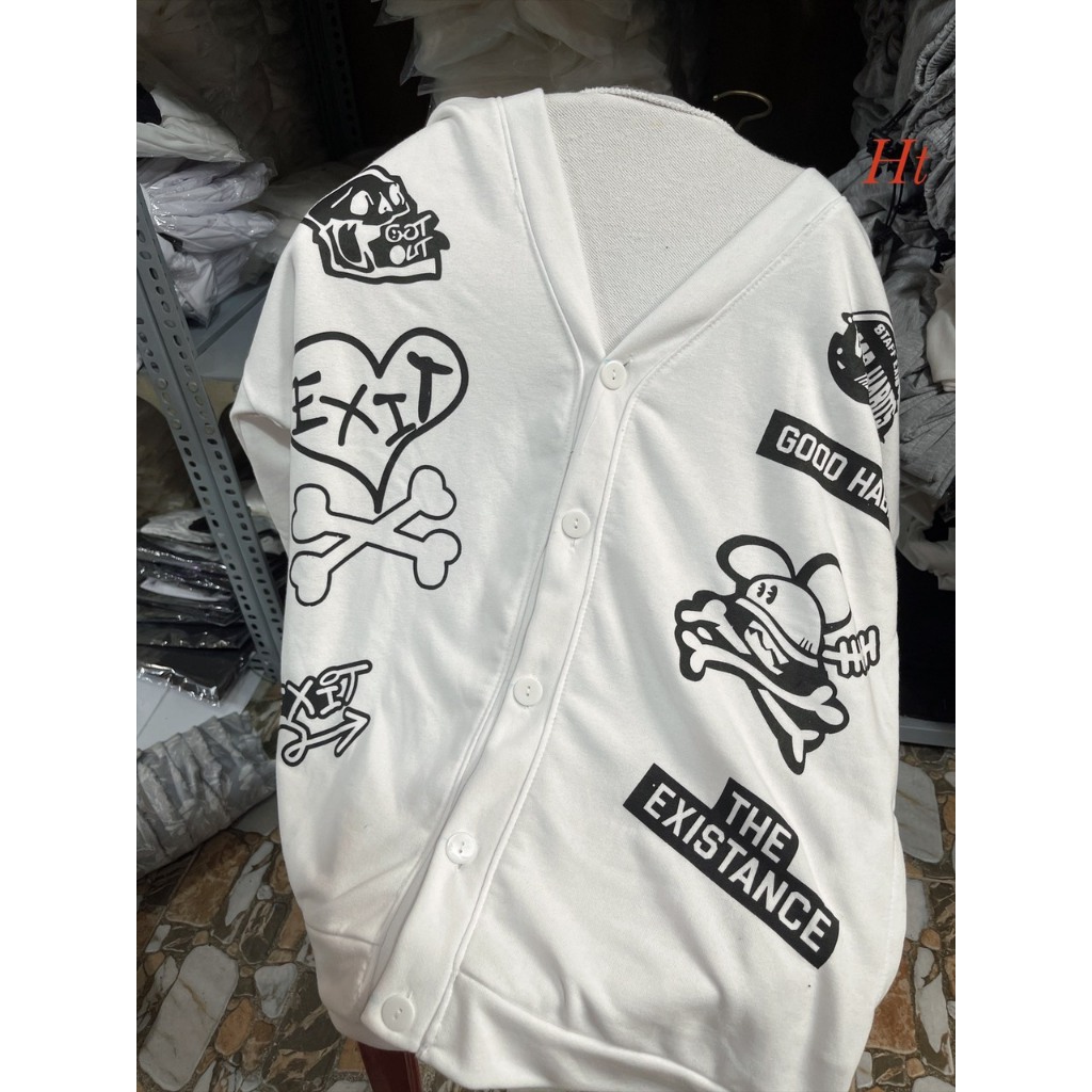 Áo Khoác Cardigan Habit Nỉ Bông Unisex