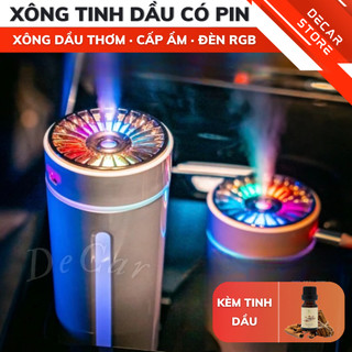 Máy xông tinh dầu ô tô loại mới sạc pin sạc 7 màu rgb