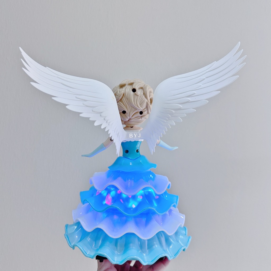 Đồ Chơi Công Chúa Búp Bê Công Chúa Elsa Xoay 360 Phát Nhạc Cho Bé