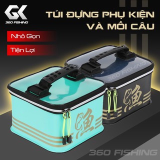 Túi đựng phụ kiện mồi câu cá nhỏ gọn tiện lợi kích thước 22x22x16cm phụ kiện câu cá cao cấp
