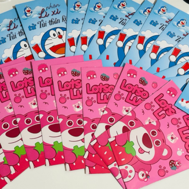 🧧🧧🧧COMBO 10 BAO LÌ XÌ CHÚC TẾT NĂM THÌN 2024