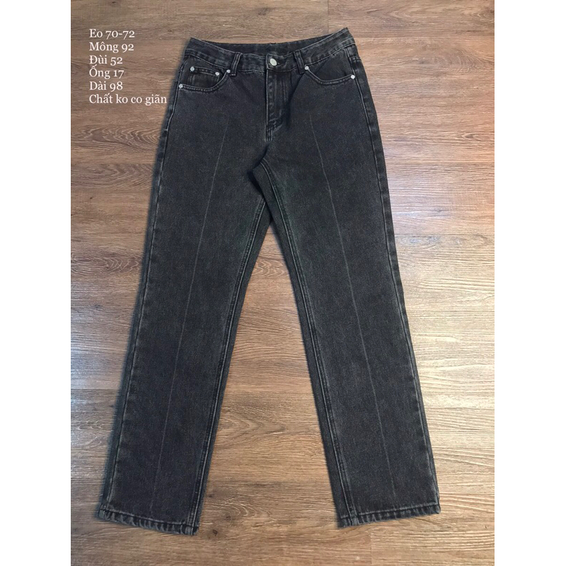 Quần jean màu xám đậm size chuẩn M
