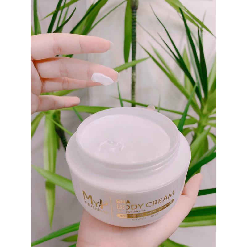 Kem body MyP dưỡng trắng BHA body không bết dính kem body Đỗ Hoài Phương TẶNG BAO TAY TTBC + Muỗng