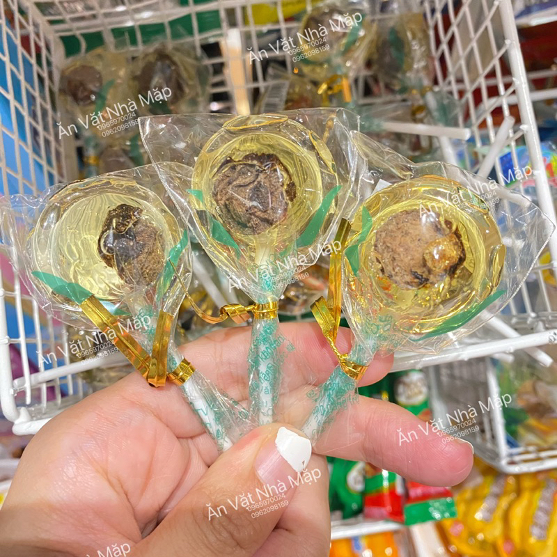 Kẹo Mút Mạch Nha Ômai Xí Muội Mật Ong Siêu Ngon